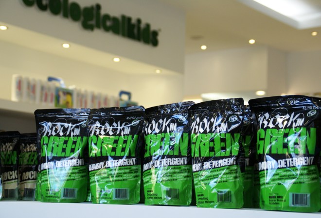 Detergente Rockin Green nas nossas prateleiras da Loja Ecologicalkids de Lisboa