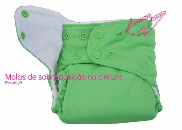 Aqui está o detalhe da sobreposição de molas numa Piriuki v3