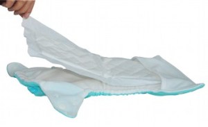 fralda de bolso com absorvente